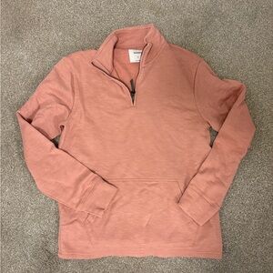 Old Navy Men's Half-Zip Sweater in Dusty Rose
